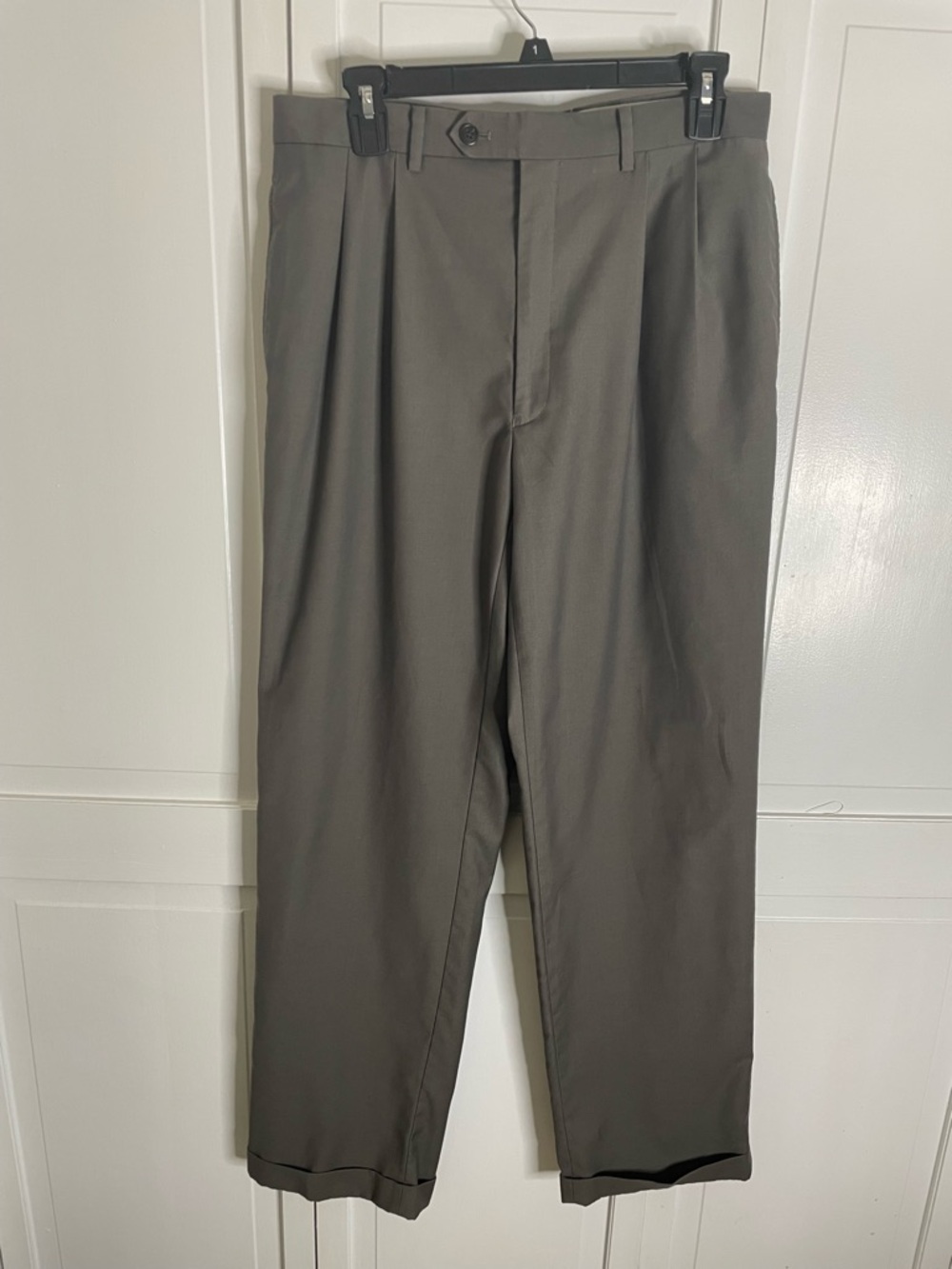 Lauren by Ralph Lauren Men's Olive Gray Dress Pants 32W 32L NEW WITHOUT TAGS